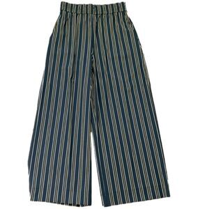 Lysse Microfiber Wrinkle Free Elastic Waist Black Wide Leg Pants. Size Small.